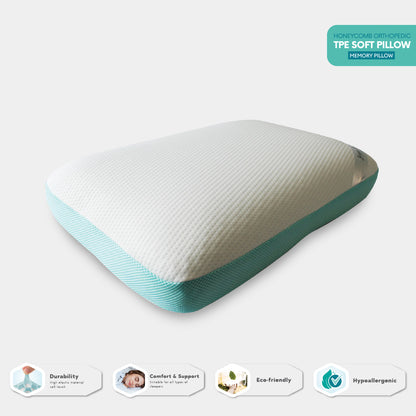 Jean Perry Honeycomb Orthopedic TPE Soft Classic Memory Pillow