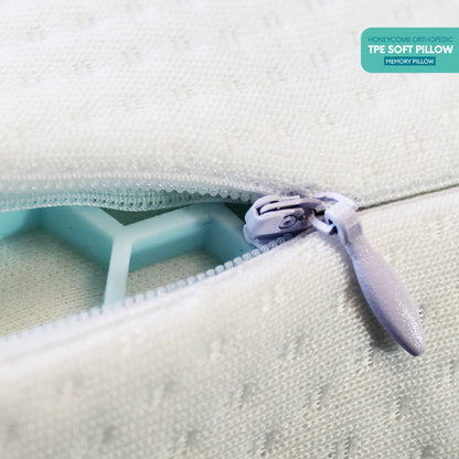Jean Perry Honeycomb Orthopedic TPE Soft Ergonomic Memory Pillow