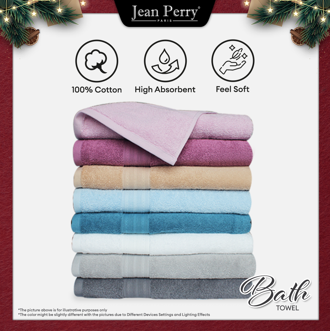 [Online Exclusive] Jean Perry 100% Cotton Hudson Bath Towel - 30" x 60"