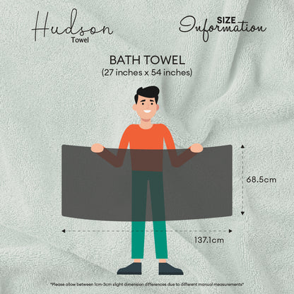 [BUNDLE DEAL 2 @ RM70] Jean Perry 100% Cotton Hudson Bath Towel - 27" x 54"