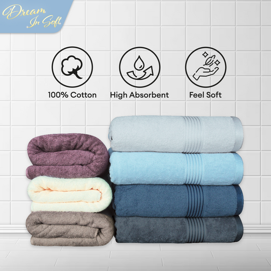 [ DEEPAVALI SPECIAL DEAL] Jean Perry Manhattan Bath Towel - [B7]