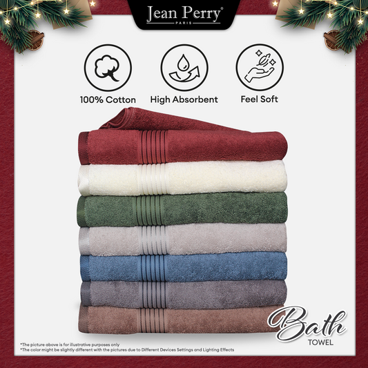 [MARKDOWN PRICE] Jean Perry Manhattan Bath Towel - 100% Cotton B7
