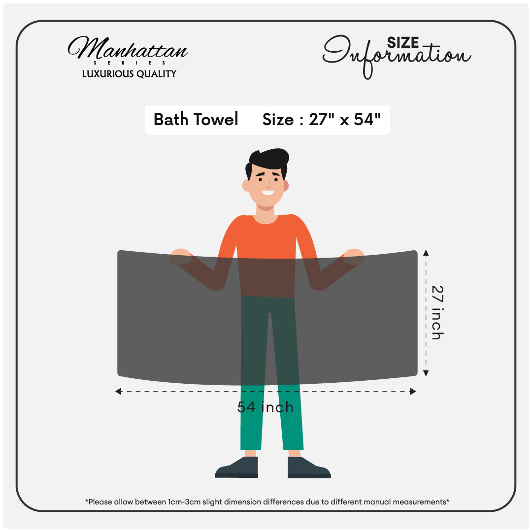 [MERDEKA BUNDLE DEAL] Jean Perry Manhattan Bath Towel 2 @ RM68 - 100% cotton