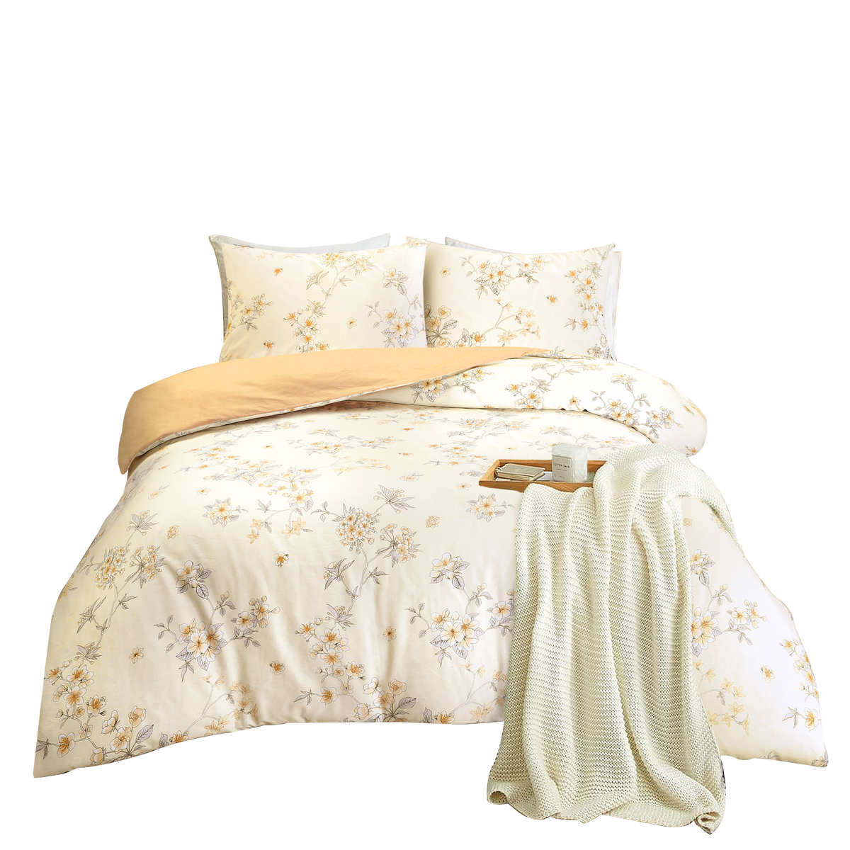 Jean Perry Marino Fitted Bedsheet Set | 100% Combed Cotton Sateen 950TC