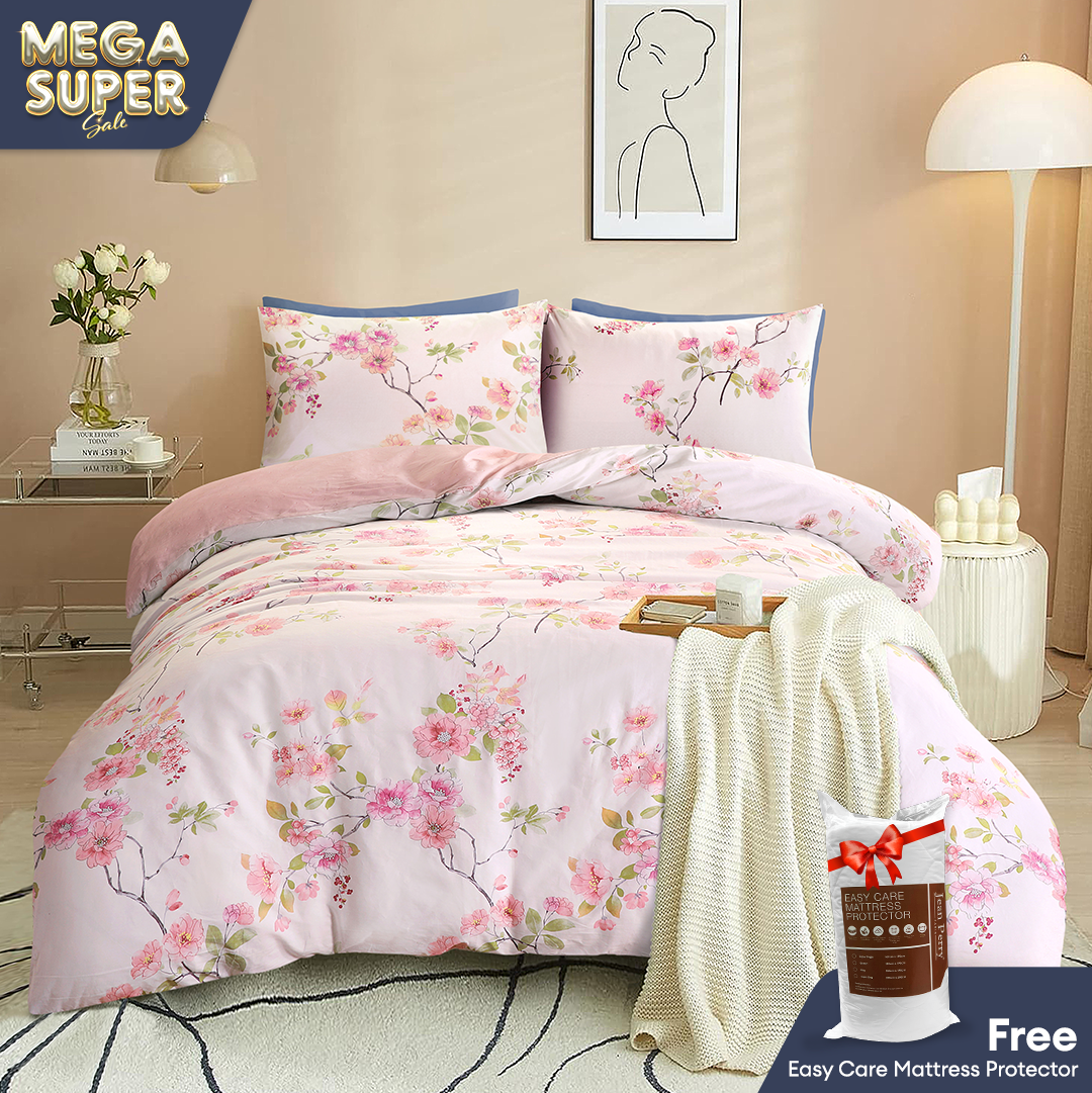 Jean Perry Marino Comforter Set - 100% Combed Cotton Sateen 950TC (Queen/King) B2 B3