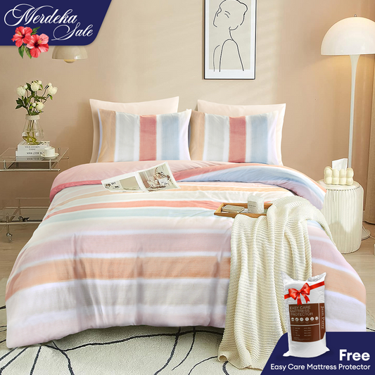 Jean Perry 100% Combed Cotton Sateen Marino Fitted Bedsheet Set - 950TC B2