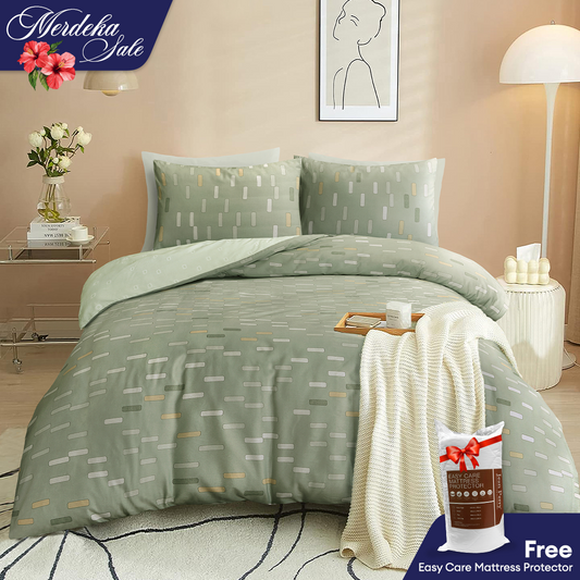 Jean Perry Marino Comforter Set - 100% Combed Cotton Sateen 950TC (Queen/King) B4 B5