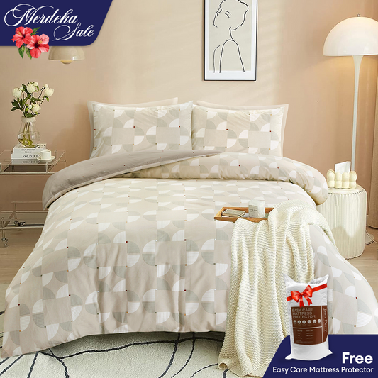 Jean Perry Marino Quilt Cover Set - 100% Combed Cotton Sateen 950TC (Queen/King) B4 B5