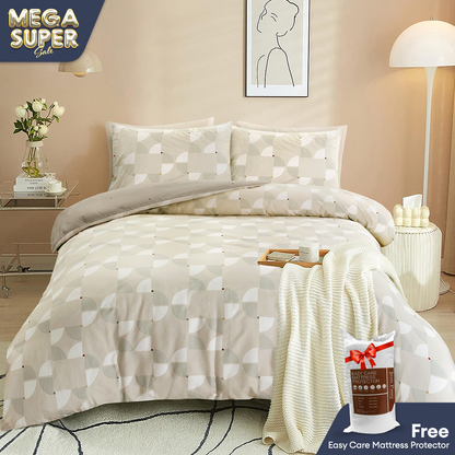 Jean Perry Marino Comforter Set - 100% Combed Cotton Sateen 950TC (Queen/King) B4 B5