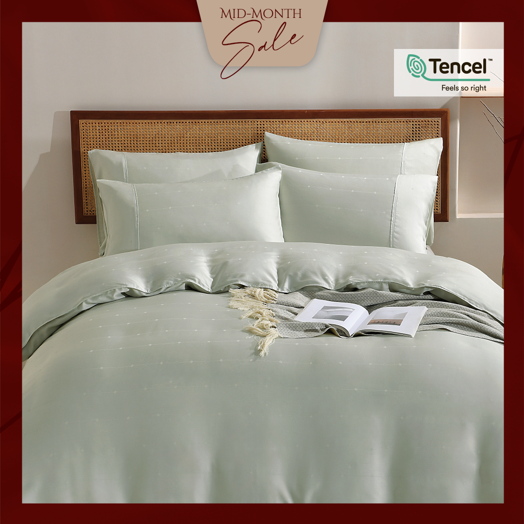 Jean Perry TENCEL™ with Bamboo Charcoal Blended Revin Quilt Cover Set - 1200TC (Queen/ King)