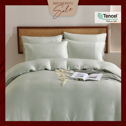 Jean Perry TENCEL™ with Bamboo Charcoal Blended Revin Quilt Cover Set - 1200TC (Queen/ King)