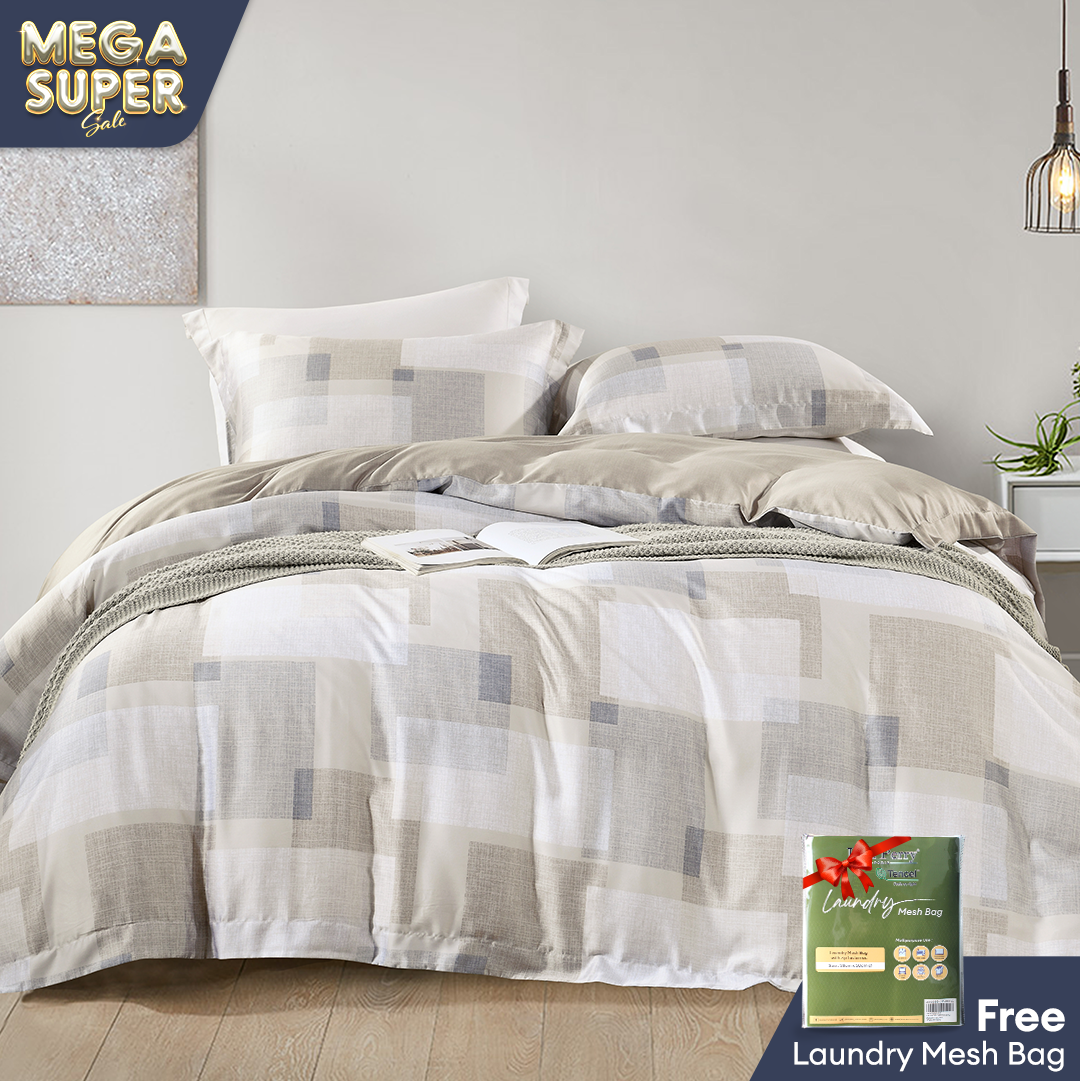 Jean Perry Alexine Fitted Bedsheet Set -  100% TENCEL™ 1200TC (Queen/King) B3