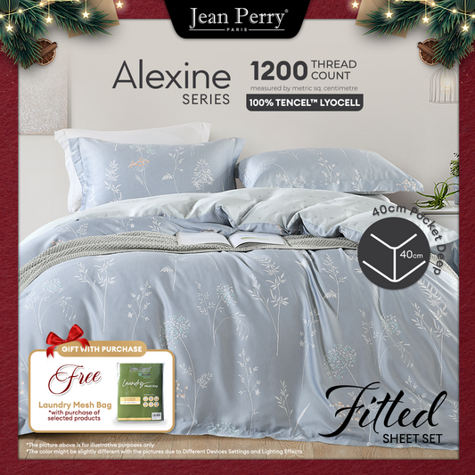 Jean Perry Alexine Fitted Bedsheet Set -  100% TENCEL™ 1200TC (Queen/King) B3