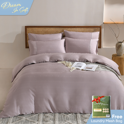 Jean Perry TENCEL™ with Bamboo Charcoal Blended Revin Fitted Bedsheet Set - 1200TC (Queen/ King) B2