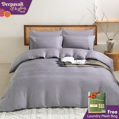 Jean Perry TENCEL™ with Bamboo Charcoal Blended Revin Fitted Bedsheet Set - 1270TC (Queen/King) B3/B4