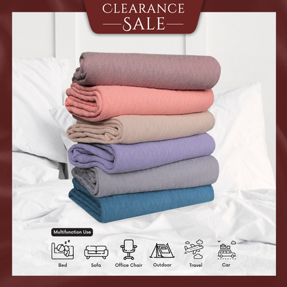 Jean Perry Thermal Blanket - 100% Cotton