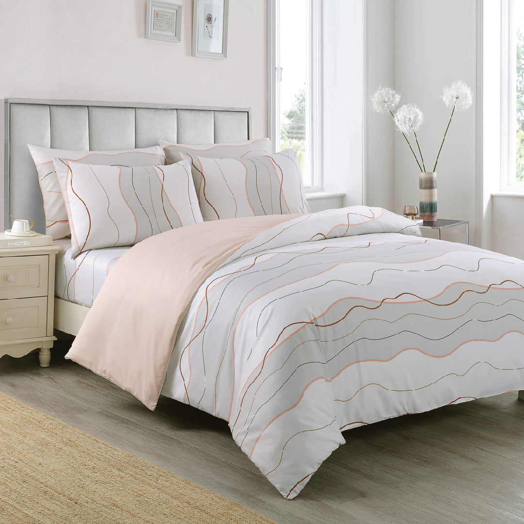 Jean Perry TENCEL™ Lyon 5-in-1 Quilt Cover Set - 850TC