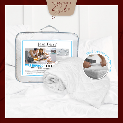 Jean Perry Waterproof Fitted Mattress Protector - 40cm