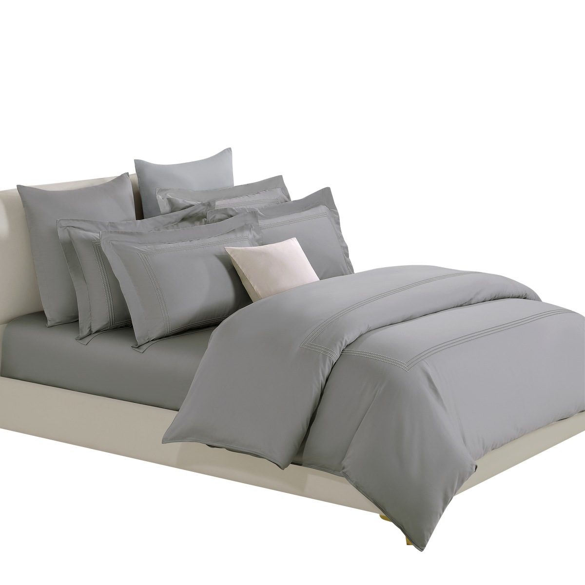 Jean Perry Hotel Series Embroidery Quilt Cover Set | 100% Combed Cotton Sateen 1100TC