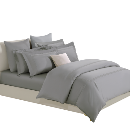 Jean Perry Hotel Series Embroidery Quilt Cover Set | 100% Combed Cotton Sateen 1100TC