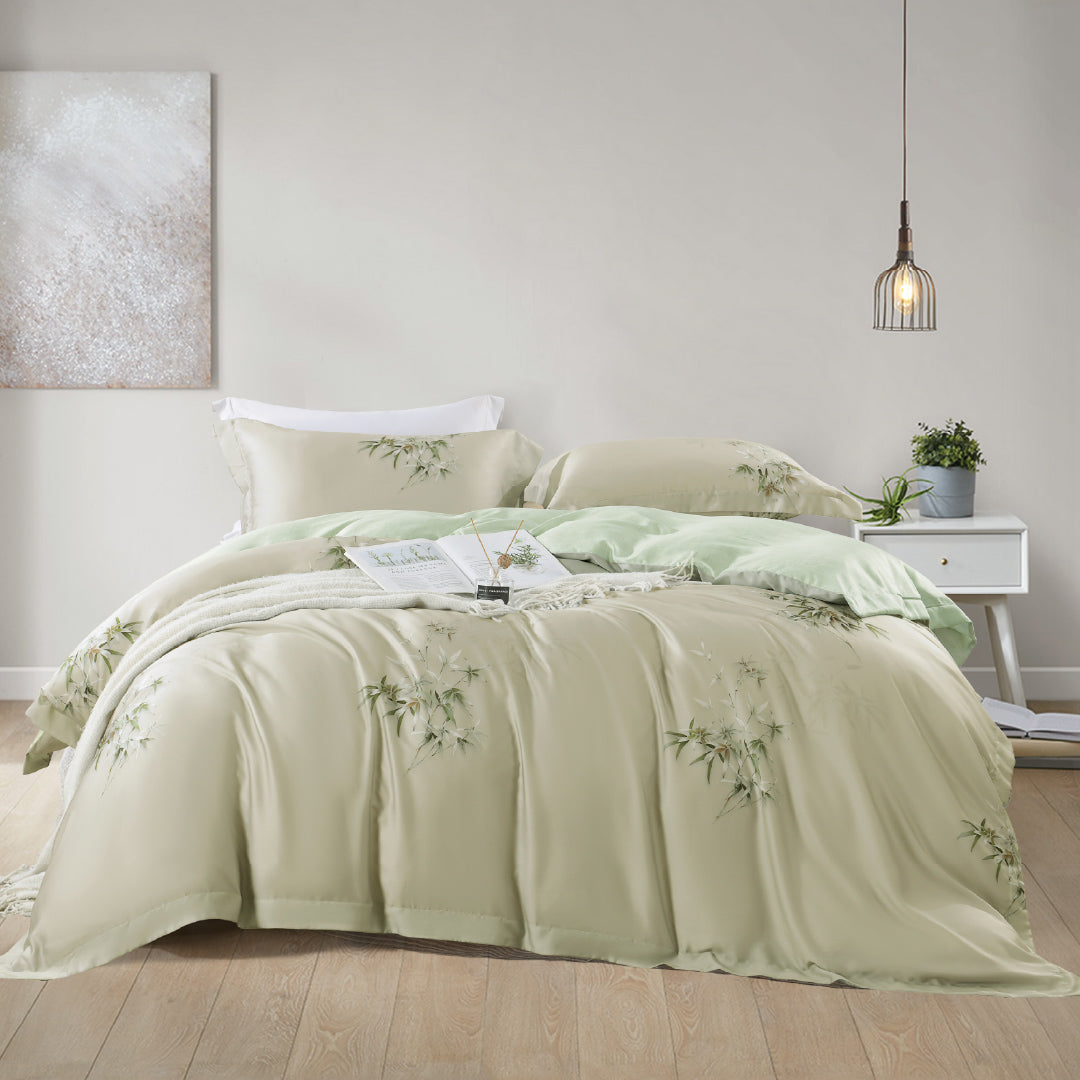 Jean Perry Alexine Quilt Cover Set - 100% TENCEL™  1200TC (Queen/King/Super King) B6