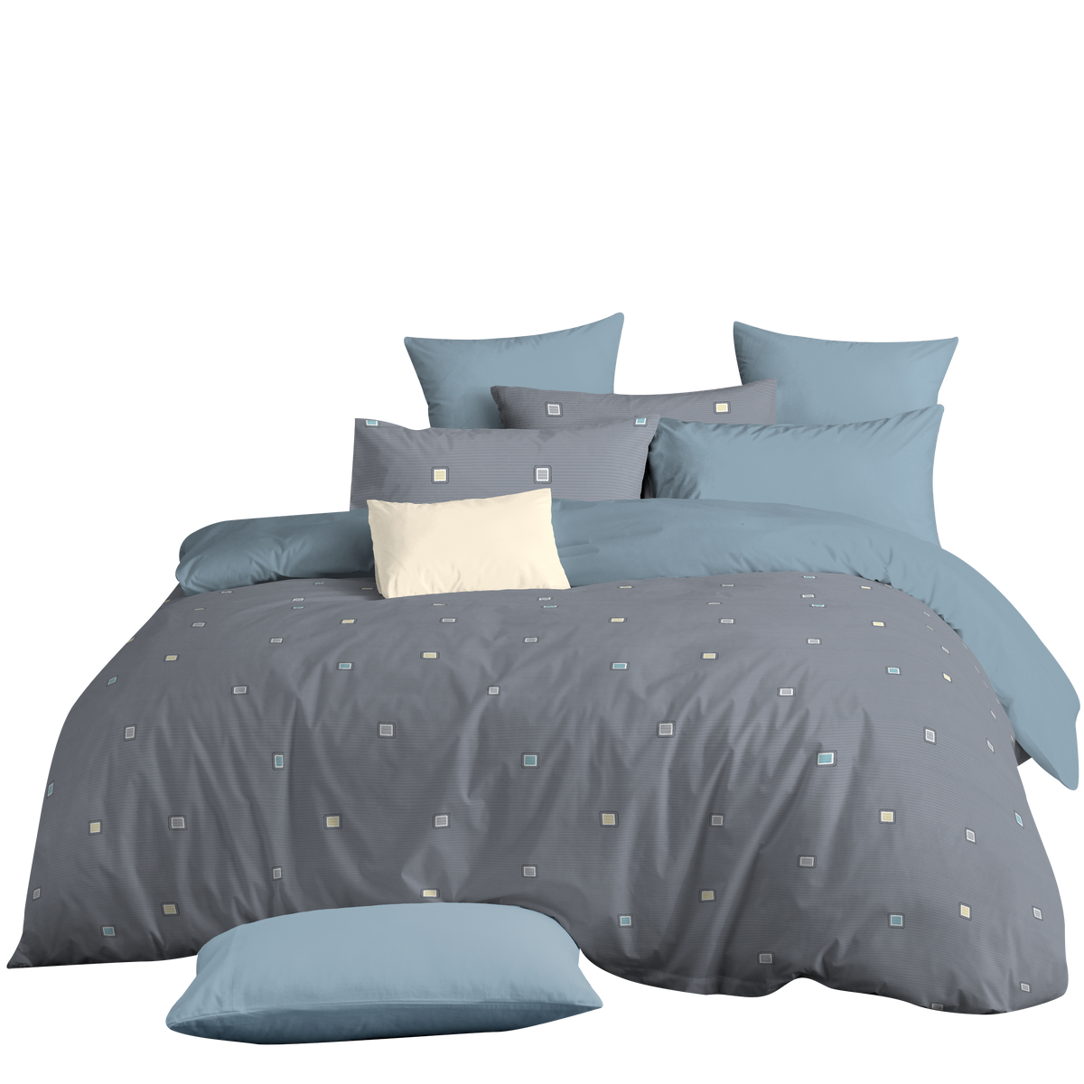 Novelle Pure Cotton Fitted Bedsheet Set | 100% Cotton 950TC