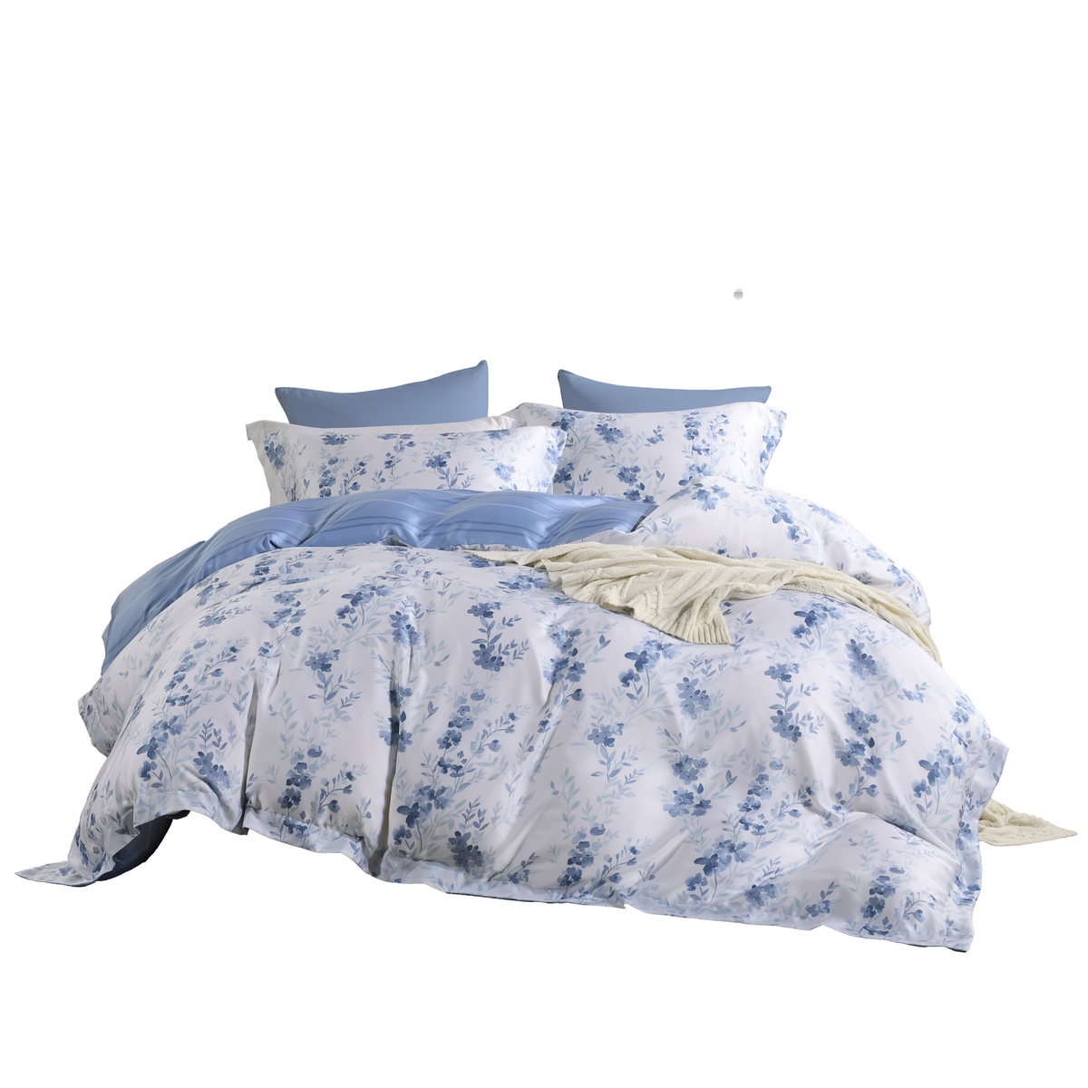Jean Perry EcoSilk® Cascia Quilt Cover Set | 100% Natural Plant Fiber 1200TC