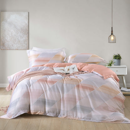 Jean Perry Alexine Quilt Cover Set - 100% TENCEL™  1200TC (Queen/King/Super King) B6