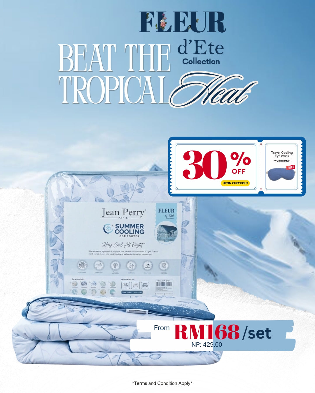 Jean Perry Malaysia Official Brand Store Bedsheet, Pillow & Bedding