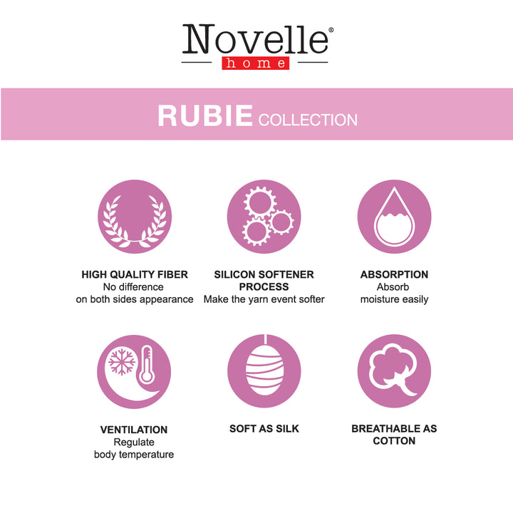 Novelle Rubie Comforter Set - Cotton Non-Iron 780TC