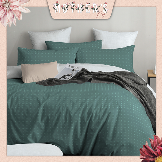 Novelle 100% Cotton Pure Cotton Fitted Bedsheet Set - 950TC B4
