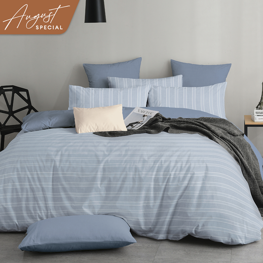 Novelle Pure Cotton Fitted Bedsheet Set - 100% Cotton (Super Single/Queen/King) B4/5/7