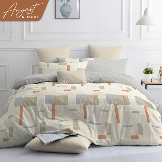 Novelle Serene Fitted Bedsheet Set - Cotton Non-Iron (/Queen/King) B3