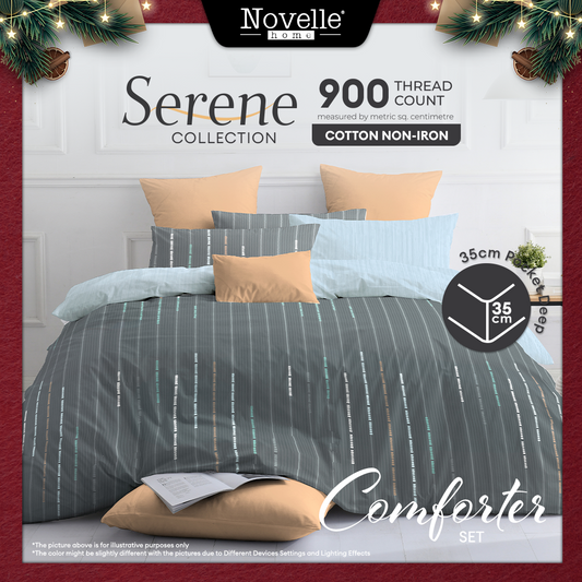 Novelle Serene Comforter Set - Cotton Non-Iron (Super Single/Queen/King) B2/B3