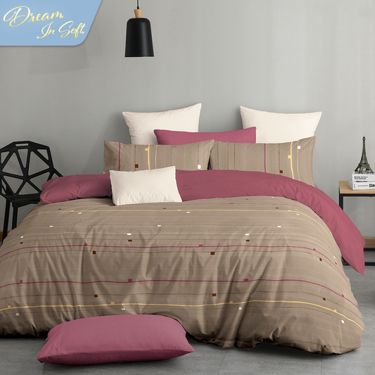 Novelle Serene Fitted Bedsheet Set - Cotton Non-Iron (Single/Queen/King) B2/B3