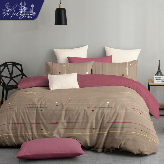 Novelle Serene Fitted Bedsheet Set - Cotton Non-Iron (Single/Queen/King) B2/B3