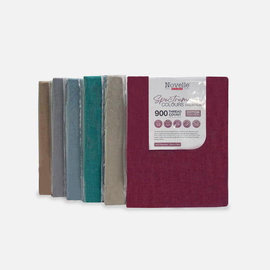 Novelle Spectrum Colours 2 pcs Pillow Case | Cotton Non-Iron 900TC