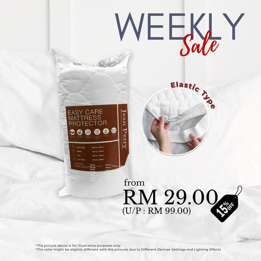 [LIMITED TIME DEAL] Jean Perry Easy Care Mattress Protector RM29 - RM 45