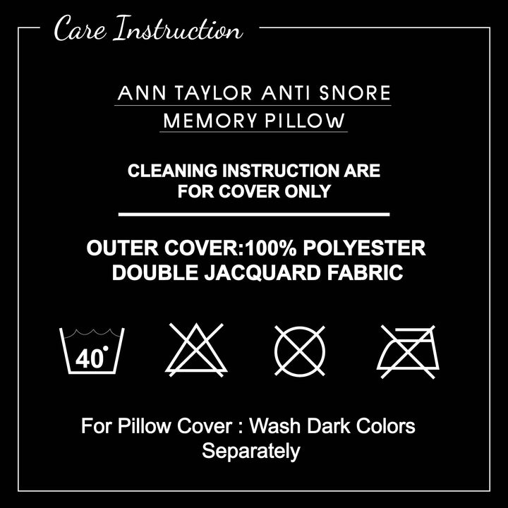 Ann Taylor Anti Snore Memory Pillow
