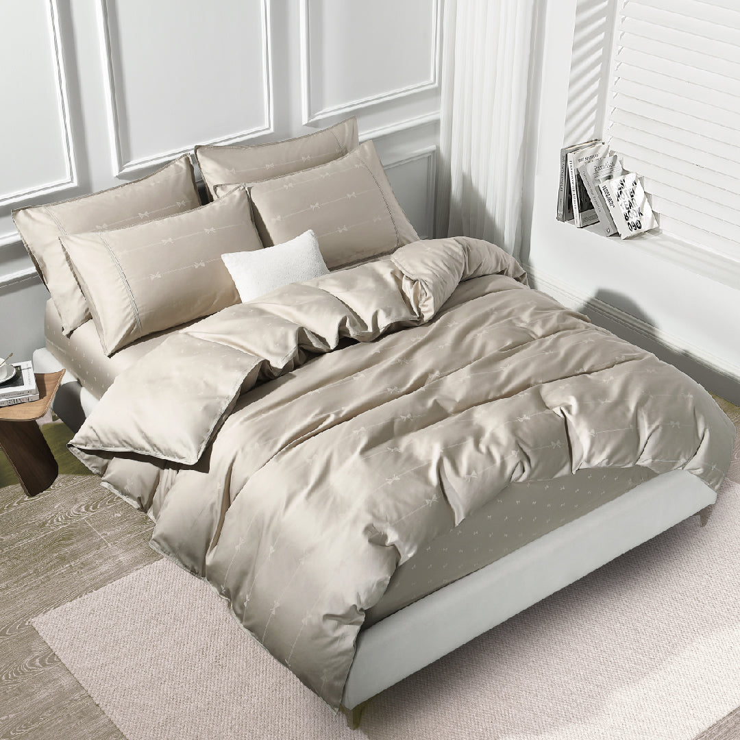 Jean Perry Clino Fitted Bedsheet Set -  100% Combed Cotton Sateen (1200TC) B3/B4