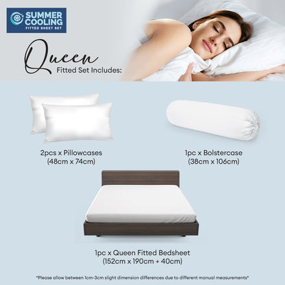 Jean Perry Summer Cooling Bedsheet Set - (Single/ Queen/ King)