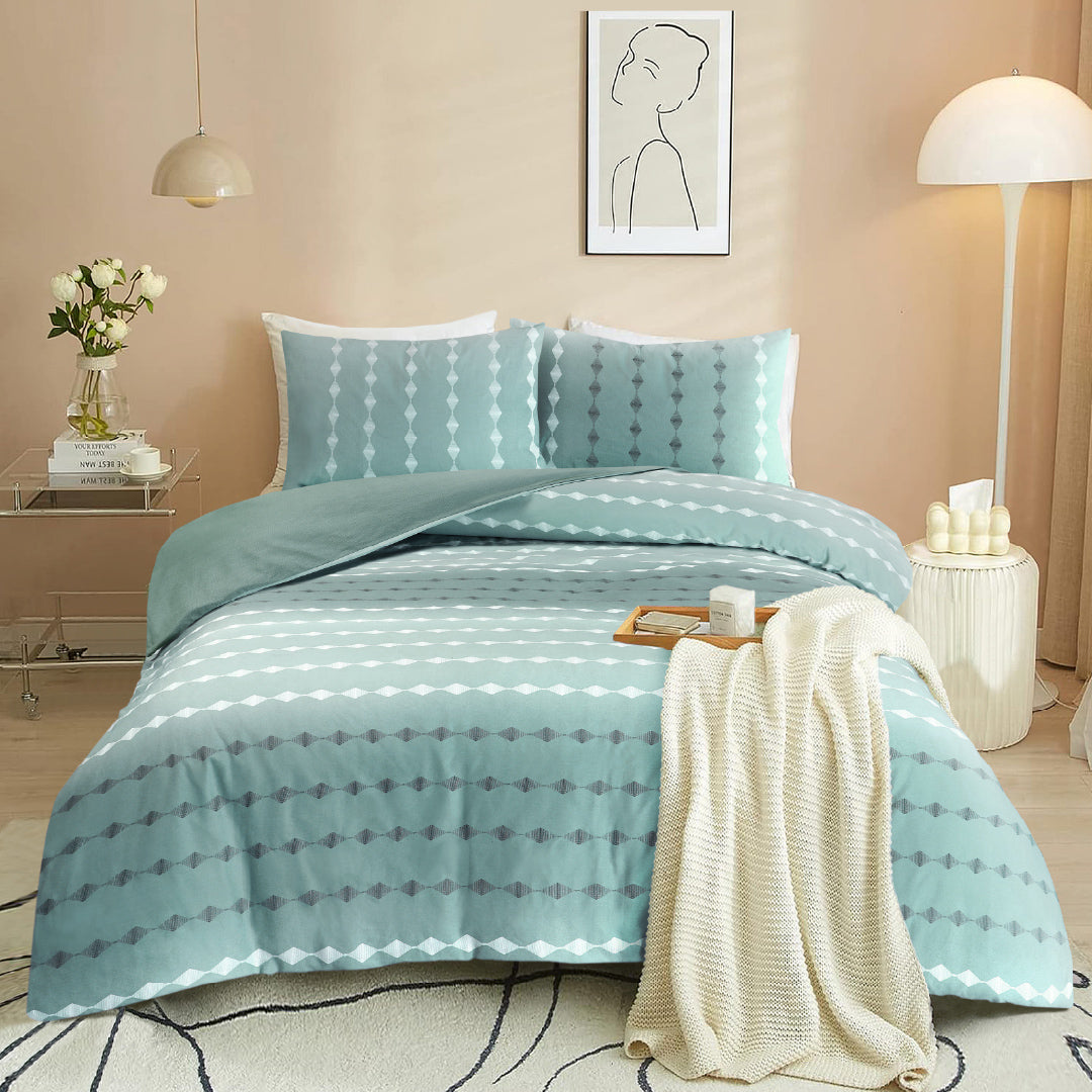 Jean Perry Marino Quilt Cover Set - 100% Combed Cotton Sateen 950TC (Queen/King) B6