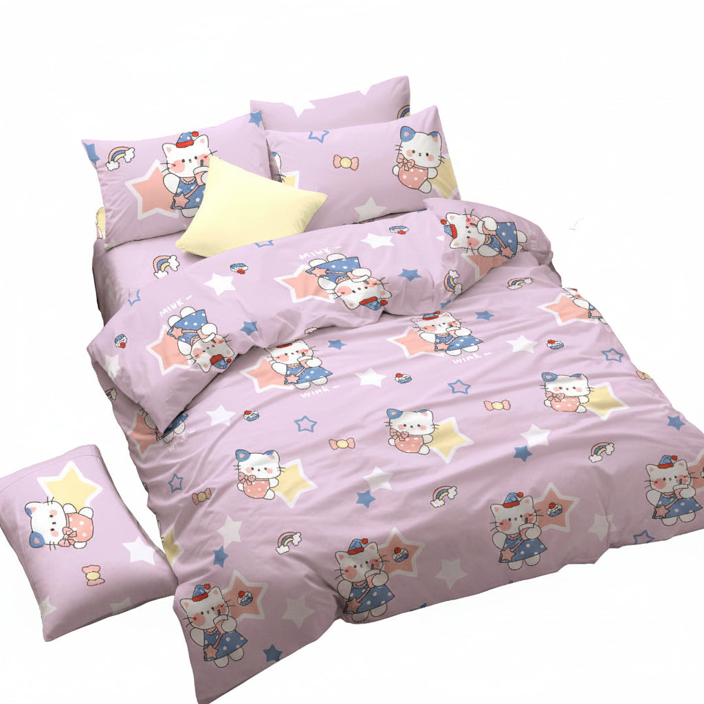 Novelle Fun Land Fitted Bedsheet Set | Cotton Non-Iron 900TC