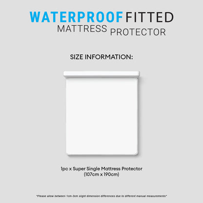 Jean Perry Waterproof Fitted Mattress Protector