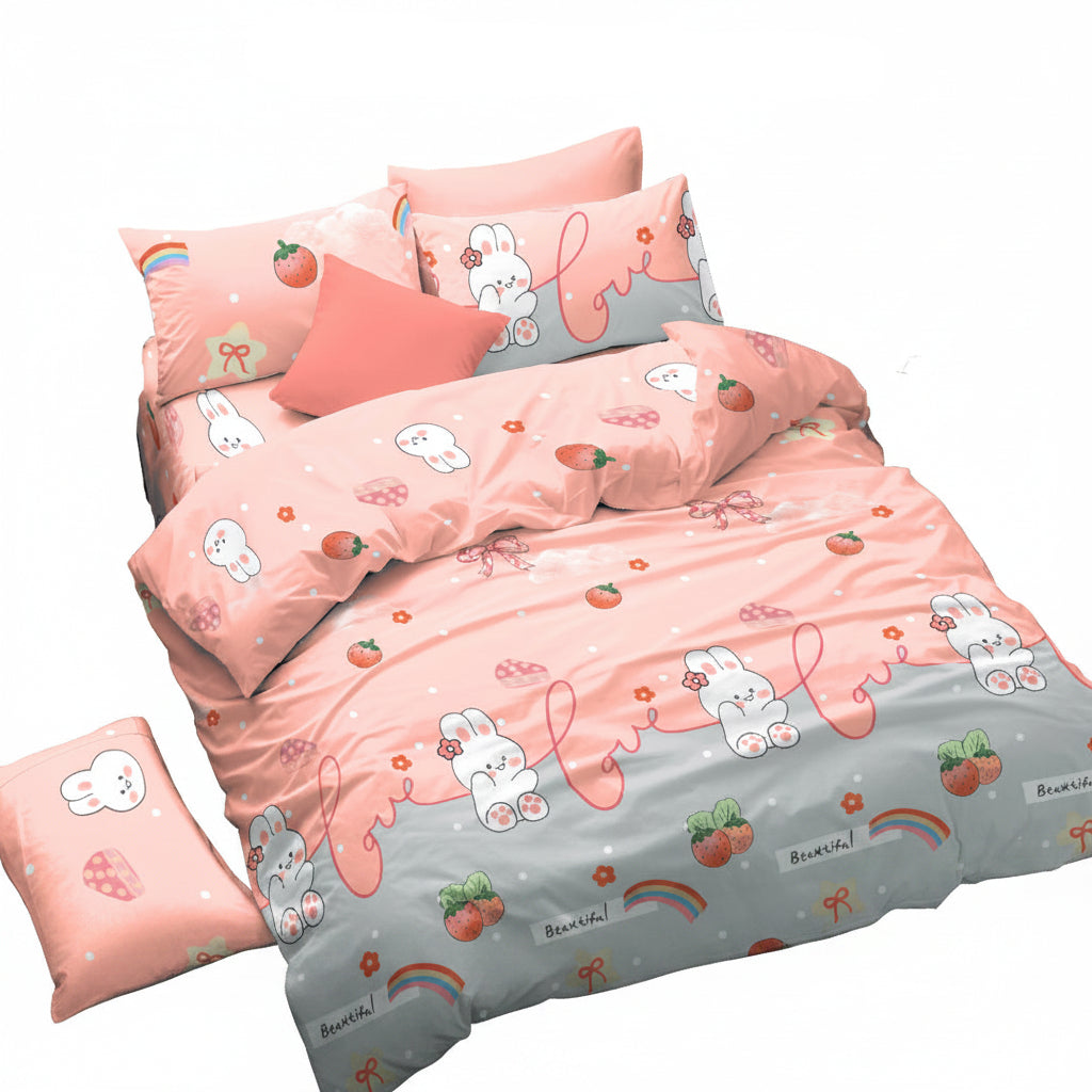 Novelle Fun Land Fitted Bedsheet Set | Cotton Non-Iron 900TC