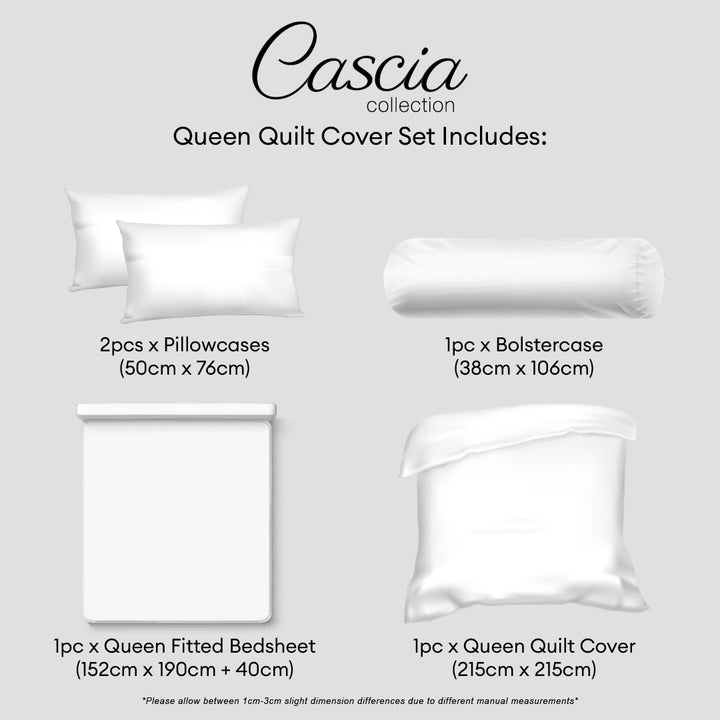 EcoSilk® - Jean Perry Cascia Quilt Cover Set - 100% Natural Plant Fiber 1200TC