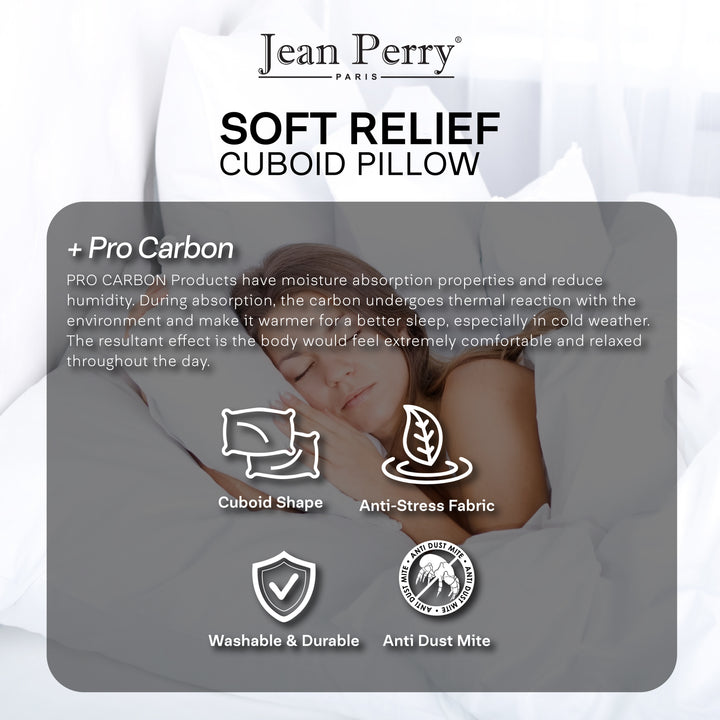 Jean Perry Soft Relief Cuboid Pillow
