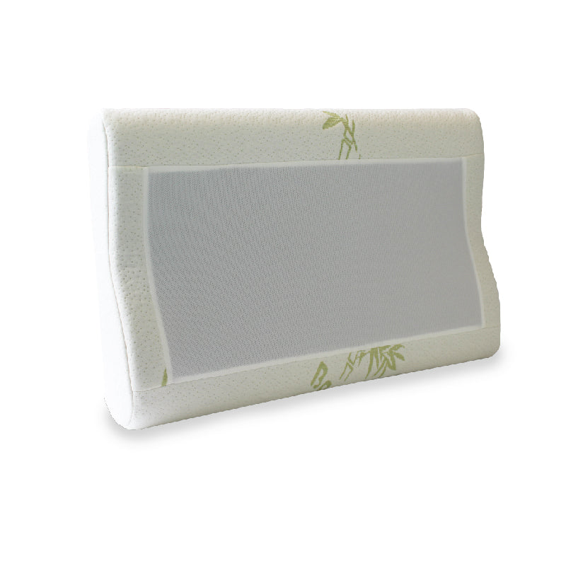 Jean Perry Eco-Health Bamboo Charcoal Gel Memory Pillow - (Classic / Contour)