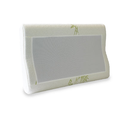 Jean Perry Eco-Health Bamboo Charcoal Gel Memory Pillow - (Classic / Contour)