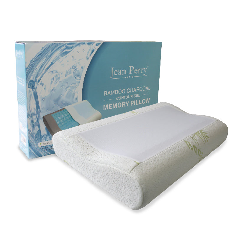 Jean Perry Eco-health Bamboo Charcoal Gel Memory Pillow - (Classic / Contour)